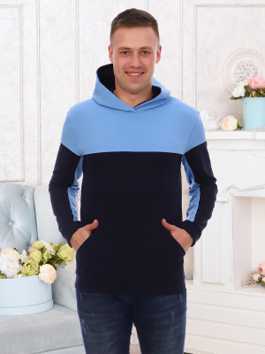 Томас(син) Толстовка р.58 футер(80% хлопок,15% п/э, 5% лайкра) 