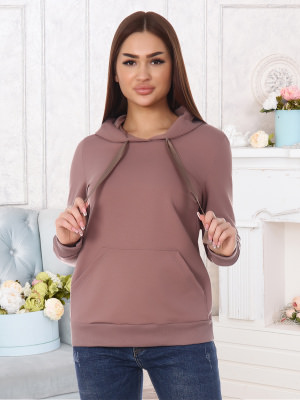 Жанна(кофе) толстовка(джемпер) р.40, 80% хлопок,15% п/э,5% лайкра