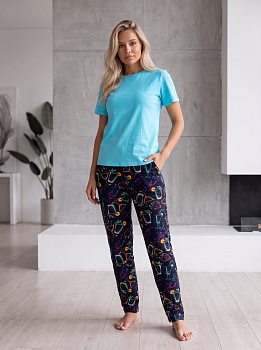Ривьера(бирюза) пижама р.50