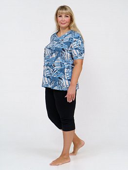 Риана(джинс) костюм р.54, кулирка (100% хлопок)
