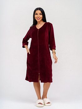 Азалия(бордо) халат р.56