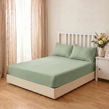 Простыня перкаль на резинке 180*200 борт 30