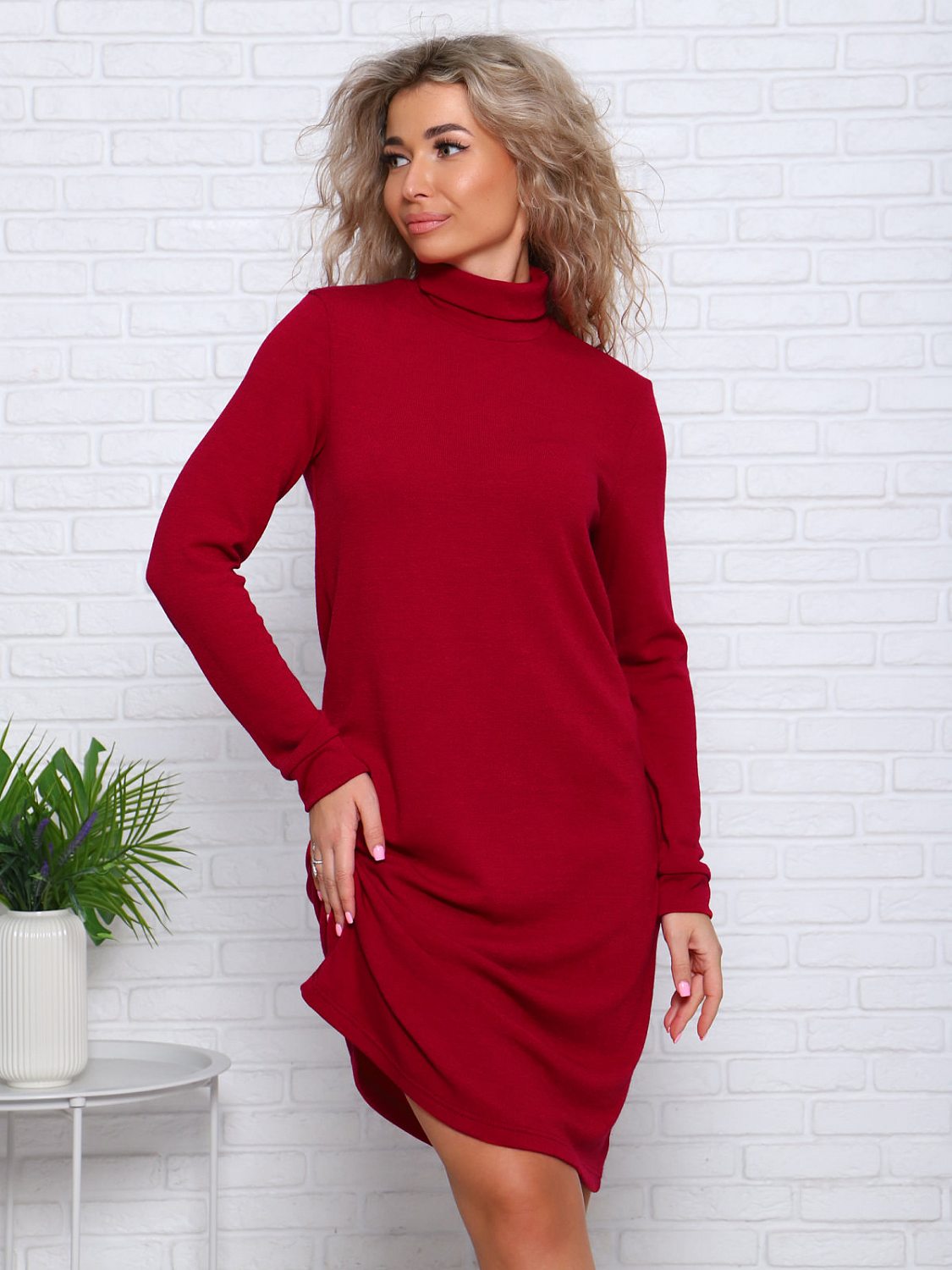 Мишель(бордо) платье