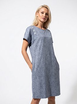 Грета(серый джинс) туника р.52