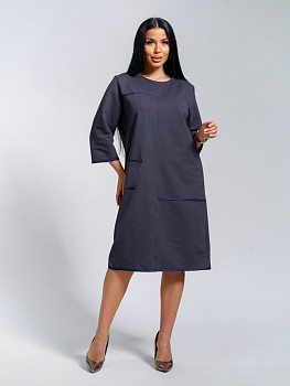 Нелли(графит) платье р.58