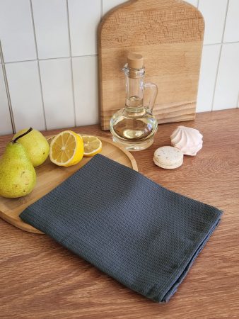 Полотенце вафельное однотонное