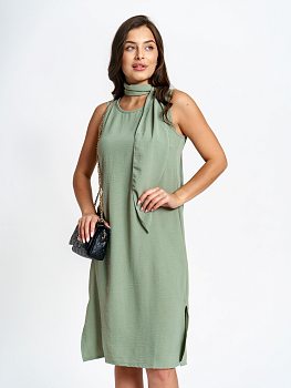 Сальма(олива) платье р.52